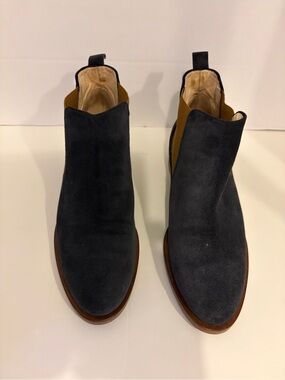 Hobbs London Blue Suede Ankle Boots Size 40